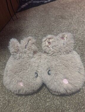 Wonder Nation Fluffy Bunny Slippers